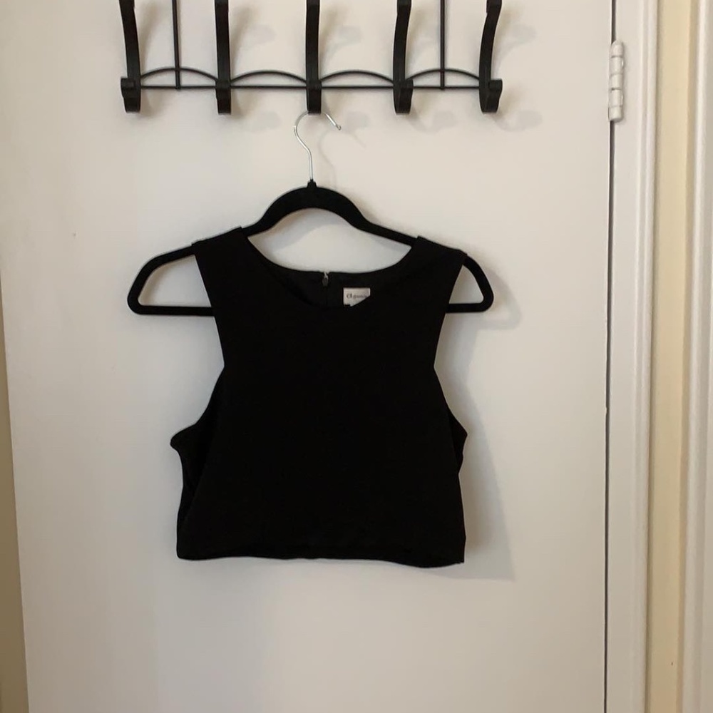 Dynamite Black Crop Top